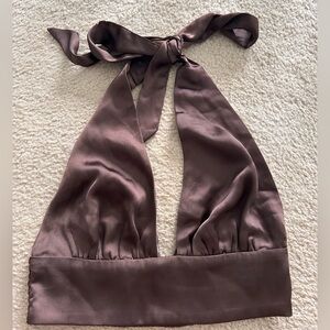 Satin Halter Top